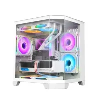 Revenger Air Box Mini Mid Tower White Micro-ATX Gaming Desktop Casing